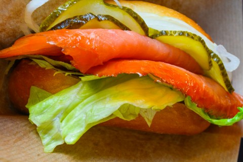 fischbrötchen mit räucherlachs