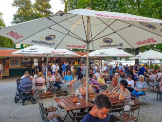 gefüllter biergarten